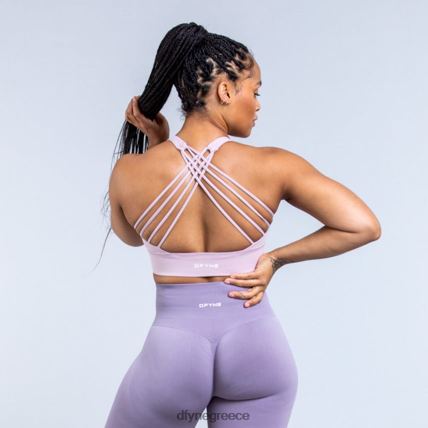 Dfyne αθλητικό σουτιέν προέλευσης μεσαίας στήριξης καπνιστό μωβ άριστος 60JP82102