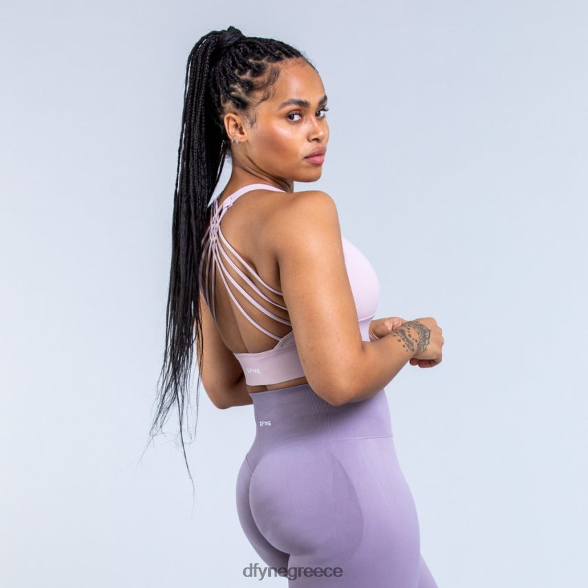 Dfyne αθλητικό σουτιέν προέλευσης μεσαίας στήριξης καπνιστό μωβ άριστος 60JP82102