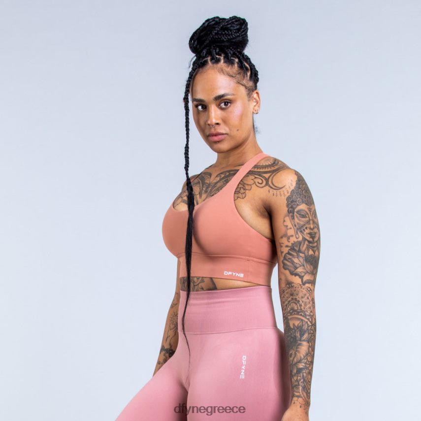 Dfyne αθλητικό σουτιέν προέλευσης μεσαίας στήριξης τούβλο άριστος 60JP82103