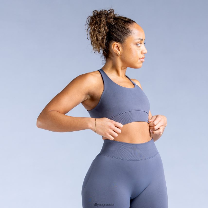 Dfyne δυναμικό αθλητικό σουτιέν σκούρο πέτρινο γκρι άριστος 60JP82131