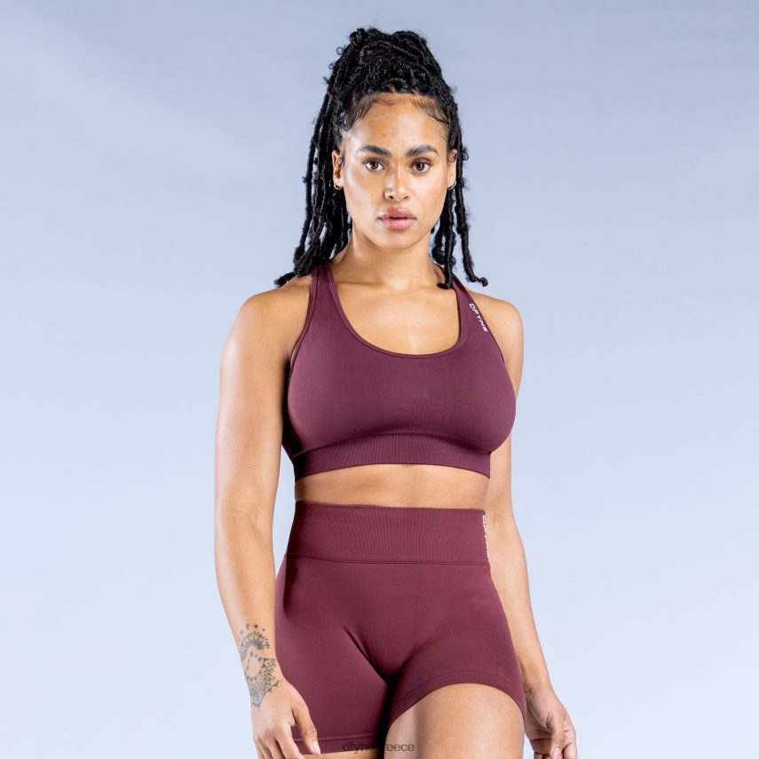 Dfyne δυναμικό αθλητικό σουτιέν χωρίς ραφή Βουργουνδία άριστος 60JP8228