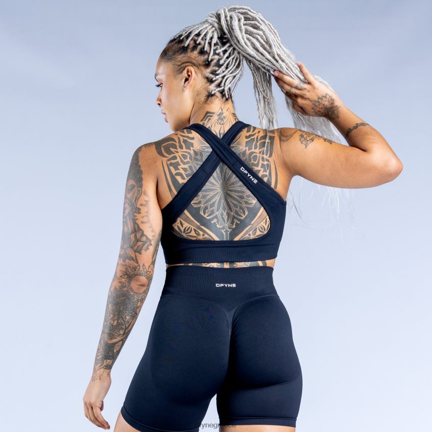 Dfyne δυναμικό αθλητικό σουτιέν χωρίς ραφή μεσάνυχτα μαύρα άριστος 60JP8229