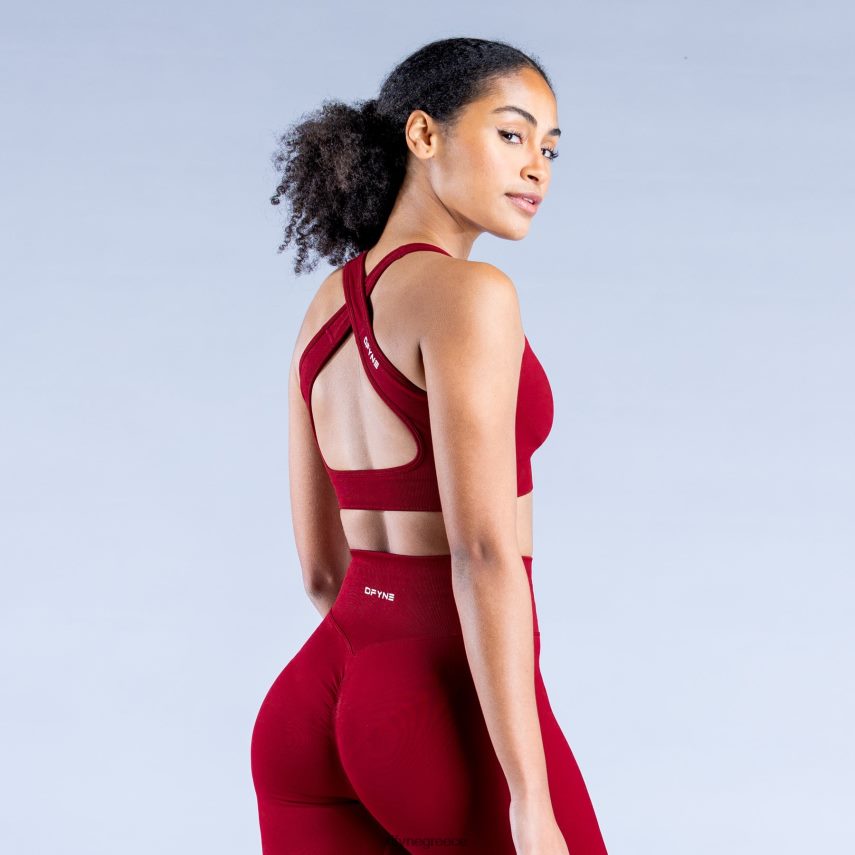 Dfyne δυναμικό αθλητικό σουτιέν χωρίς ραφή βυσσινί άριστος 60JP8241