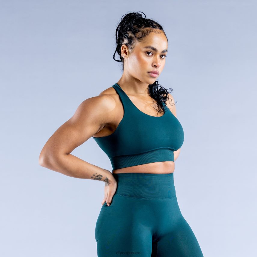 Dfyne δυναμικό αθλητικό σουτιέν σκούρο σμαραγδένιο πράσινο άριστος 60JP8242