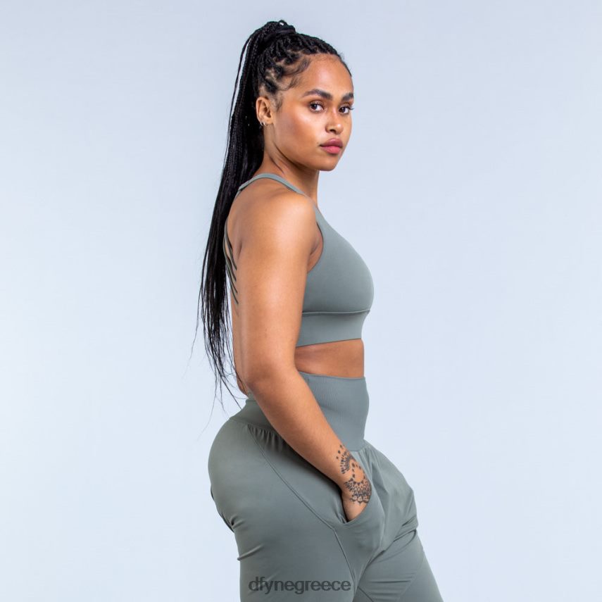 Dfyne αθλητικό σουτιέν προέλευσης μεσαίας στήριξης βρύα πράσινο άριστος 60JP8245