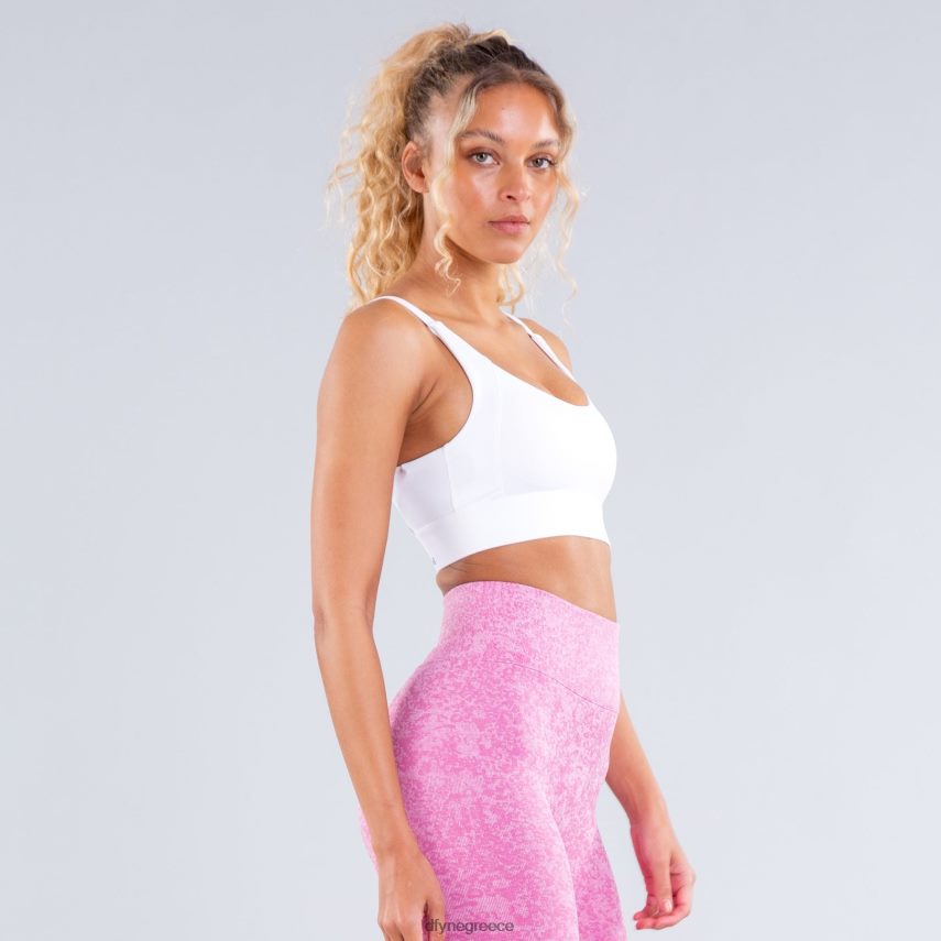 Dfyne αθλητικό σουτιέν προέλευσης υψηλής υποστήριξης λευκό ματ άριστος 60JP8272